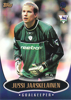 Jussi Jaaskelainen Bolton Wanderers 2003 Topps Premier Gold #BW1
